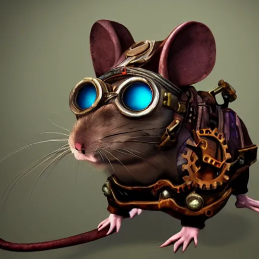 a rat with steampunk googles, from WOW | Stable Diffusion | OpenArt