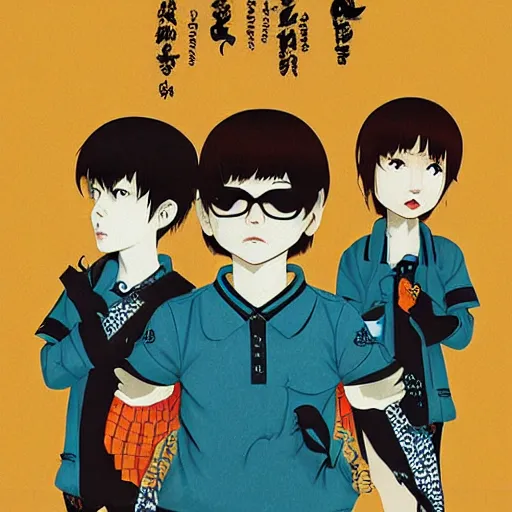 Image similar to bird bird joins an indie band by ilya kuvshinov katsuhiro otomo