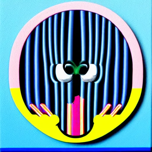 Image similar to enamel pin by shusei nagaoka, kaws, david rudnick, airbrush on canvas, pastell colours, cell shaded, 8 k