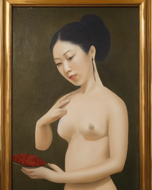 Image similar to oil painting of chinese aphrodite