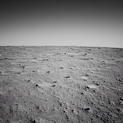 Image similar to a photography of a soccer field on the moon, extreme long shot