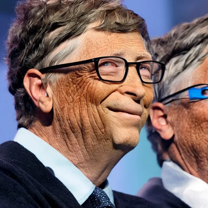 Image similar to bill gates holding rtx 3090 close to his cheek loving it