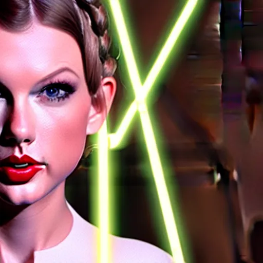 Image similar to Portrait of Taylor Swift as Princess Leia in Star Wars, professional digital painting, smooth, sharp focus, Unreal Engine 5, 8K