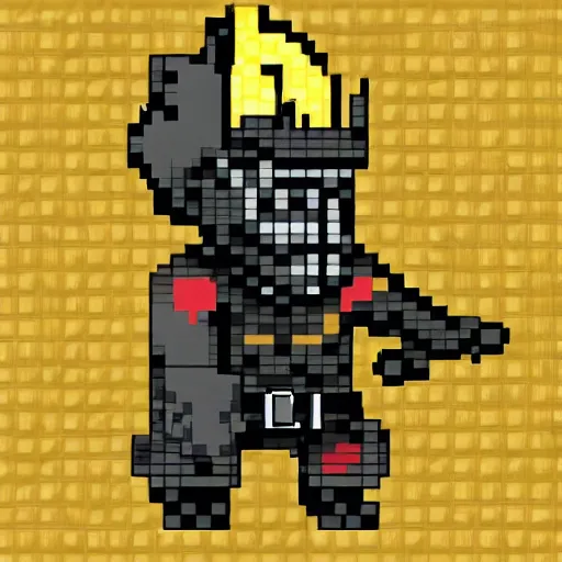 Prompt: 8 bit dark souls knight wearing a hoodie