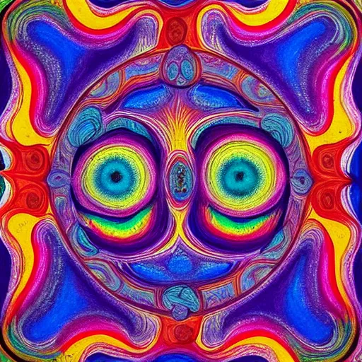 Image similar to psychedelic painting of the soul