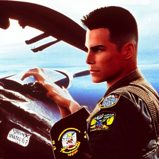 Image similar to top gun movie crossover of last of the mohicans fantasy art 4 k photo