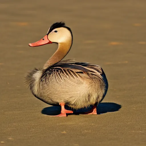 Prompt: Crested duck hd photografies