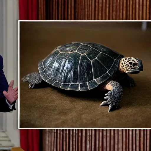 Image similar to Joe Biden as a turtle