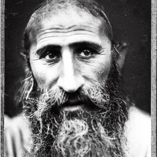 Prompt: Photograph of a young itinerant Jewish prophet from the Galilee in northern Israel. Age: 33