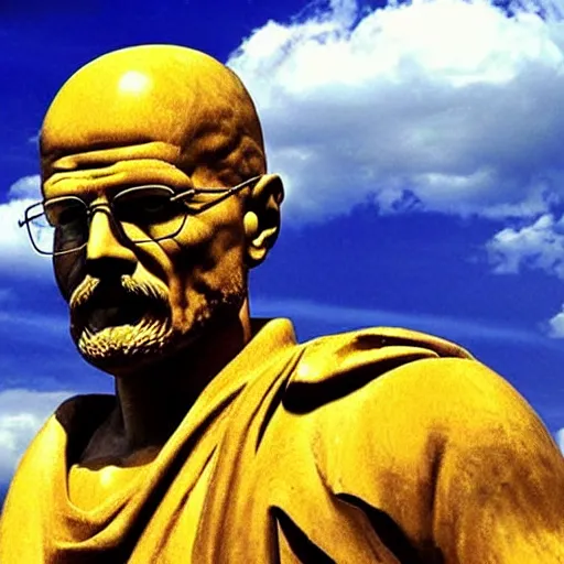 Prompt: greek statue of walter white