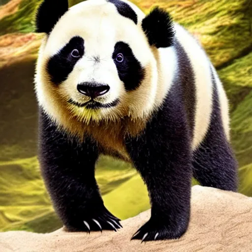 Image similar to jedi knight that is a panda