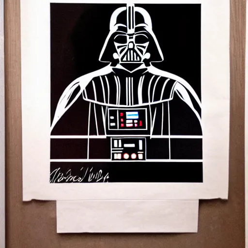 Prompt: Darth Vader school portrait