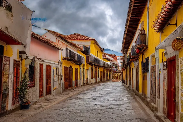 Image similar to Cinematography of navalguijo street in Avila by Emmanuek Lubensky