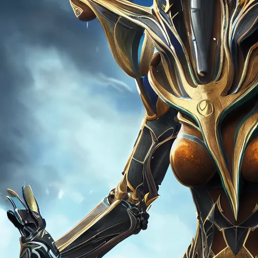 Image similar to highly detailed exquisite fanart, of a beautiful female warframe, but as an anthropomorphic robot dragon, close-up shot, epic cinematic shot, professional digital art, high end digital art, singular, realistic, captura, DeviantArt, artstation, Furaffinity, 8k HD render