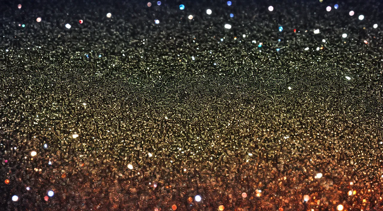 Prompt: hyperrealistic glitter comet crashing into the earth at midnight tjalf sparnaay cinematic lighting 8k wide angle shallow depth of field