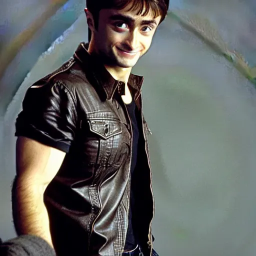 Prompt: daniel radcliffe as the terminator