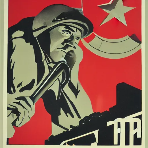 Image similar to soviet propaganda poster about NFTs