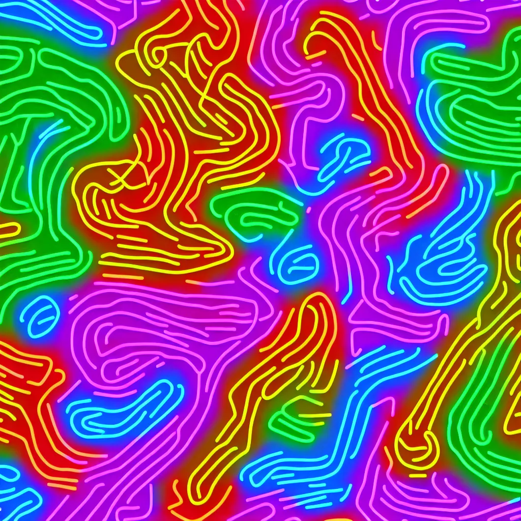 Image similar to seamless neon maze texture art, 4k