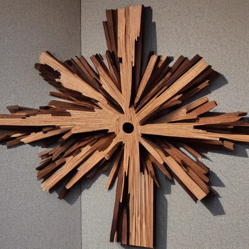 Prompt: a wood masterpiece symbolizing the unknown