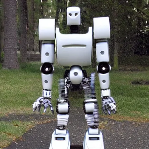 Image similar to coolest looking robot with blasters