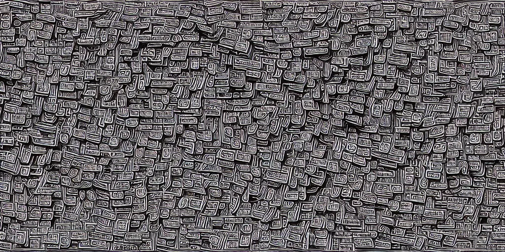 Image similar to First-person view of a maze made out of credit cards, illustraiton, editorial