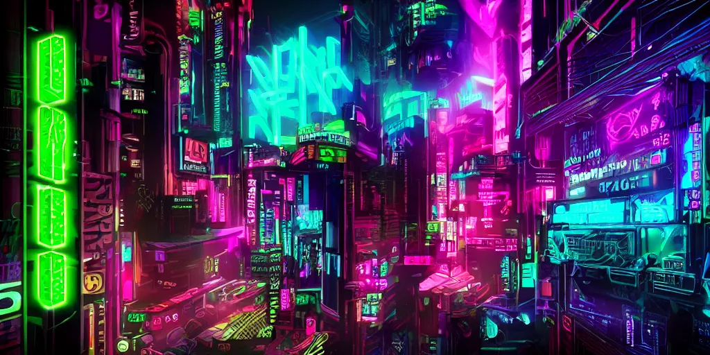 Image similar to twitch, cyberpunk, neon, glow, neon sign