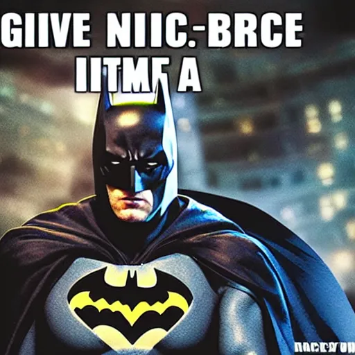 Image similar to give me nice ideas, batman