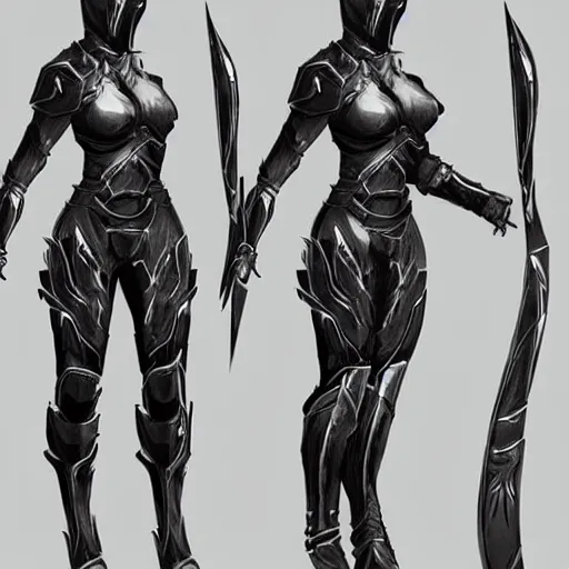 Image similar to infinity blade female armor concept art