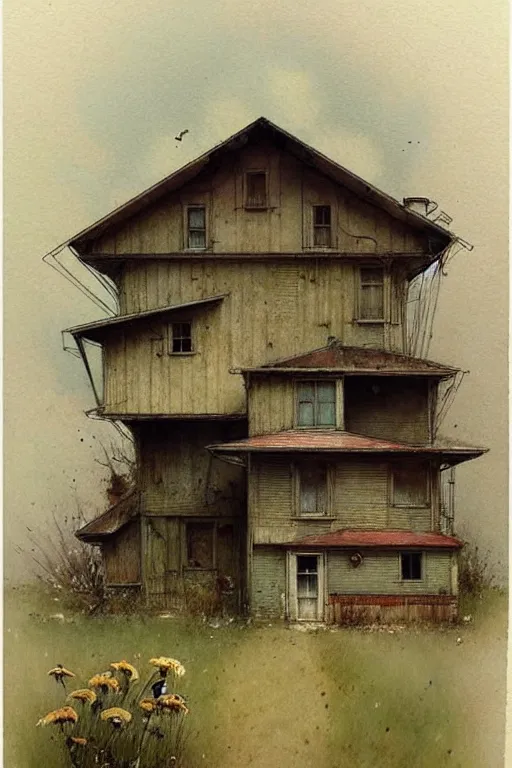Prompt: ( ( ( ( ( 1 9 5 0 s retro future farm house. muted colors. ) ) ) ) ) by jean - baptiste monge!!!!!!!!!!!!!!!!!!!!!!!!!!!!!!