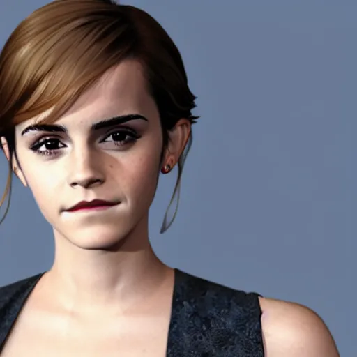 Image similar to emma watson in 3 d anime