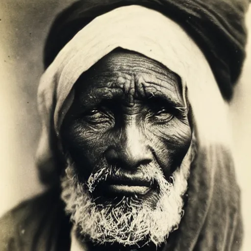 Image similar to old sudanese man, julia margaret cameron,