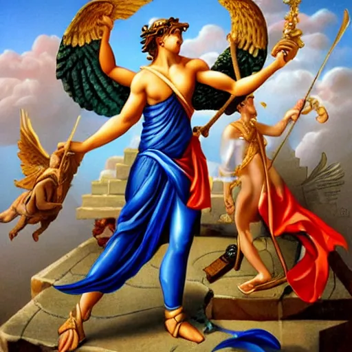 Prompt: hermes greek mythology