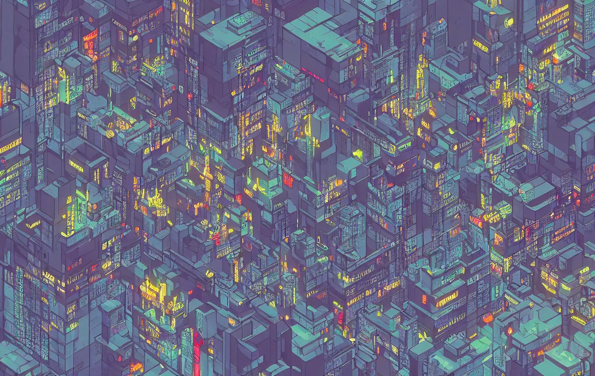 Prompt: a cyberpunk city, pixel art, by Kirokaze