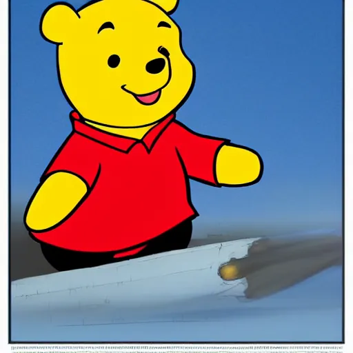 Image similar to xi jinping as winnie the pooh propaganda poster, hyper realistic