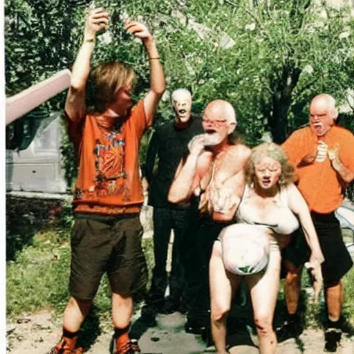Image similar to found photo of trash humpers getting wild
