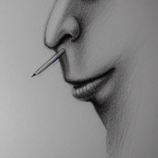 Image similar to nose pencil sketch