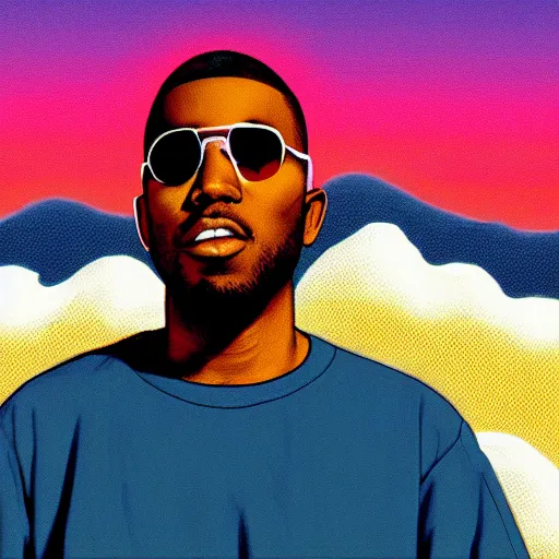 Prompt: frank ocean's Homer brand