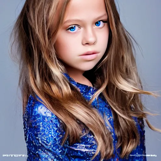 Image similar to Kristina Pimenova, 9yo, by Tom Bagshow