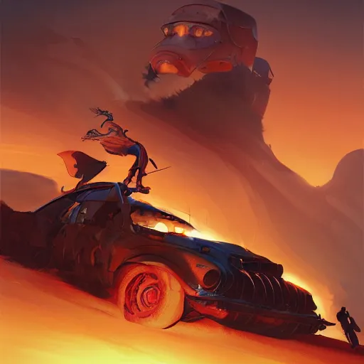 Image similar to hero world mad max, behance hd by jesper ejsing, by rhads, makoto shinkai and lois van baarle, ilya kuvshinov, rossdraws global illumination