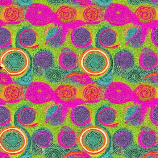 Prompt: hippie cloth pattern