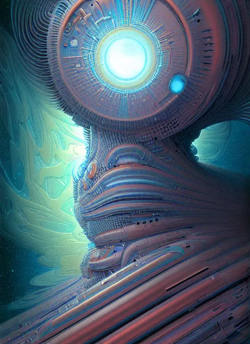 Image similar to design only! 2 0 5 0 s retro future art 1 9 7 0 s science fiction borders lines decorations space machine, mech, robot. muted colors. by jean - baptiste monge, ralph mcquarrie, marc simonetti, 1 6 6 7. mandelbulb 3 d, fractal flame, jelly fish, coral, cinematic lightning