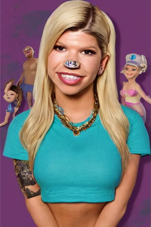 Image similar to chanel west coast, in the style of a pixar movie still