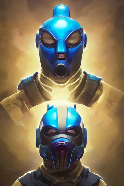 Image similar to epic mask helmet robot ninja portrait stylized as fornite style game design fanart by concept artist gervasio canda, behance hd by jesper ejsing, by rhads, makoto shinkai and lois van baarle, ilya kuvshinov, rossdraws global illumination radiating a glowing aura global illumination ray tracing hdr render in unreal engine 5