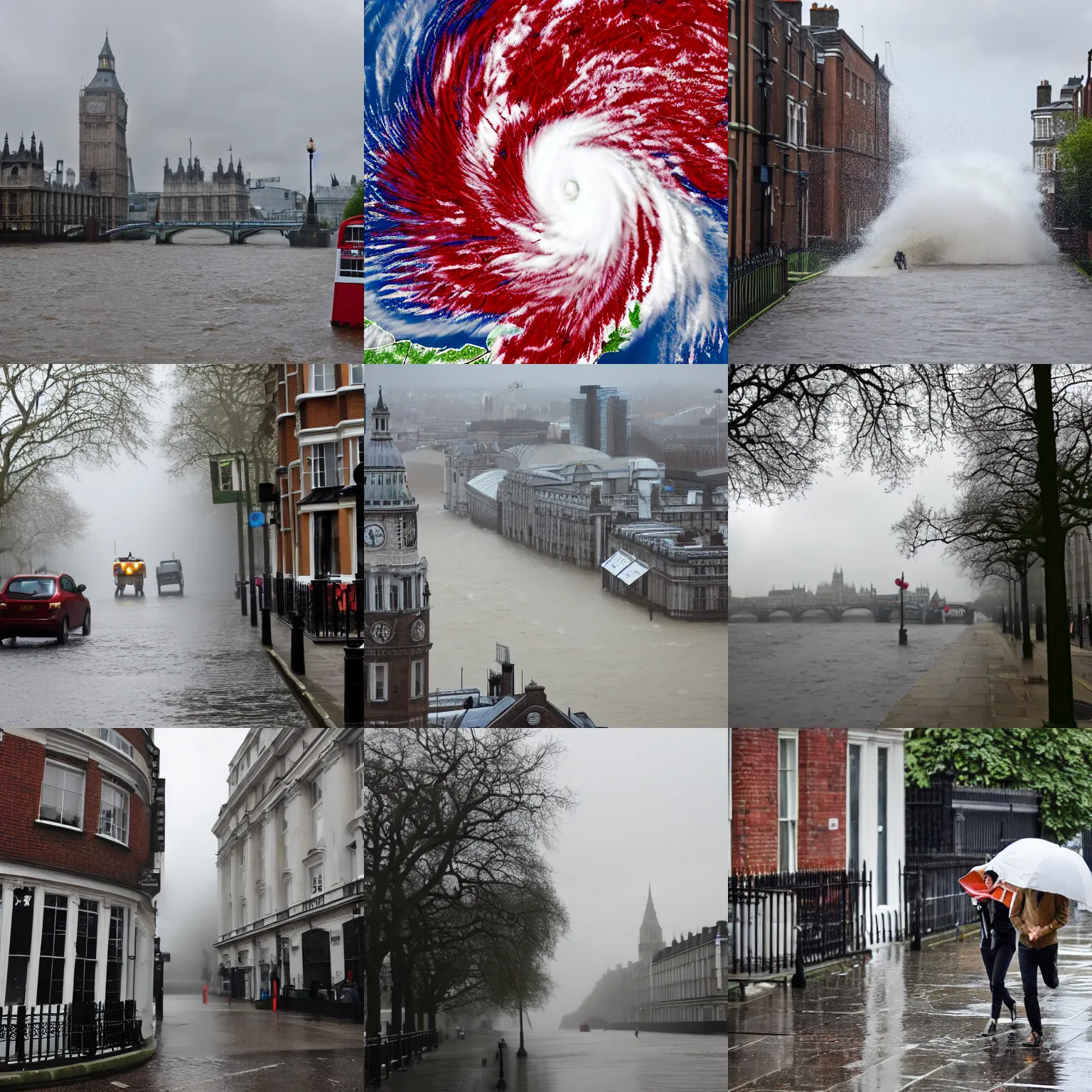 Prompt: hurricane hitting london