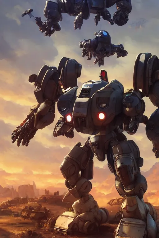 Image similar to mechwarrior 5 : mercenaries mech megaman transformer robot boss tank engine game octane render, 4 k, hd 2 0 2 2 3 d cgi rtx hdr style chrome reflexion glow fanart jesper ejsing, by rhads, makoto shinkai borderlands and by feng zhu rossdraws artstation by digital cinematic pixar and disney unreal zbrush central hardmesh