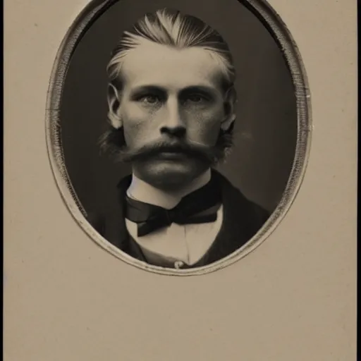 Image similar to victorian photograph of unshaved geert wilders, 1 8 9 0 s photography, 1 9 0 0, realistic face, symmetrical face, studio photograph, grainy, edwardian, old photo