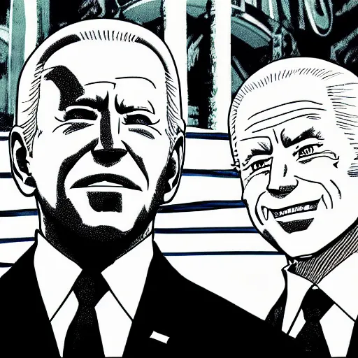 Image similar to joe biden in hunter x hunter highly detailed and of great quality