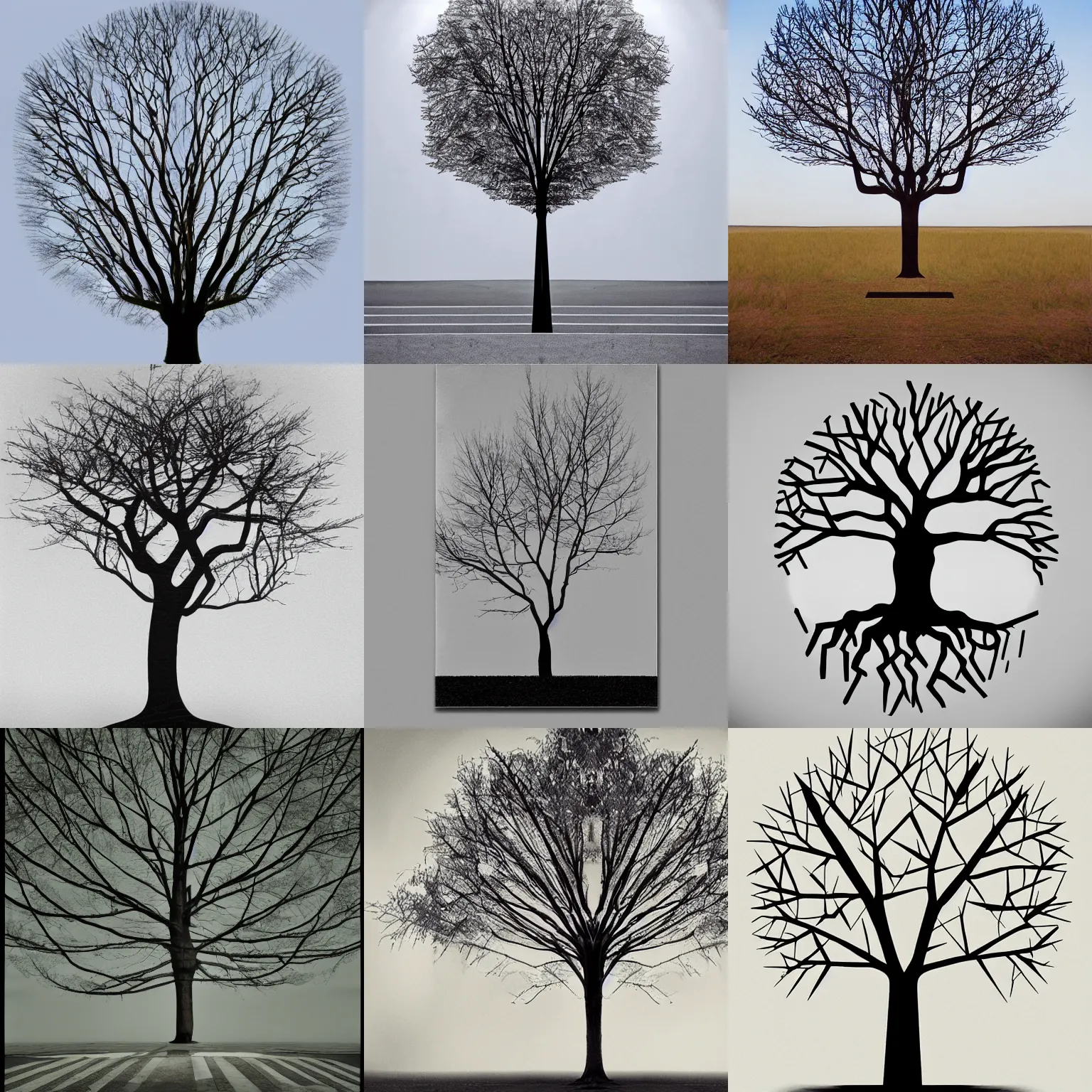 Prompt: a symbolic tree, constructivism