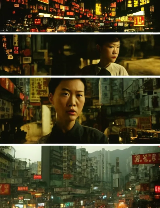 Image similar to hong kong 1 9 2 0, kodak film, hyper real, stunning moody cinematography, with anamorphic lenses, by wong kar - wai, very detailed