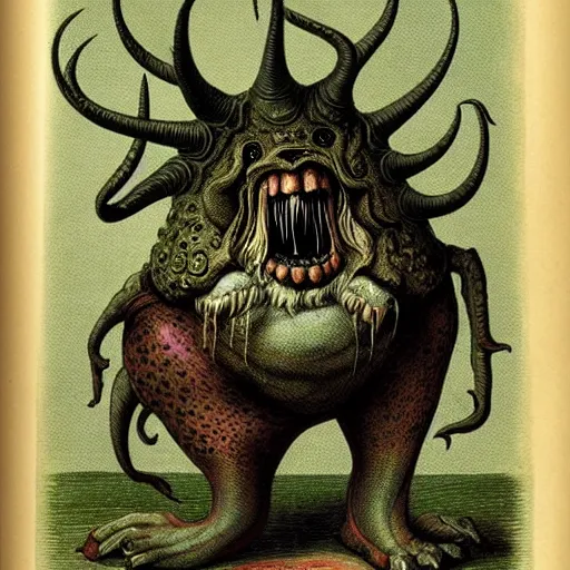 Image similar to bizarre bestiary of repressed unconscious emotional monsters and creatures